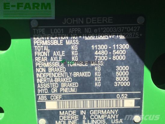 Tractor agrícola - John Deere - 6150r