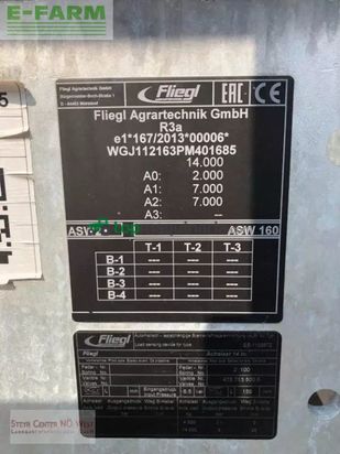 Cinta transportadora de forraje - Fliegl - abschiebewagen asw 160