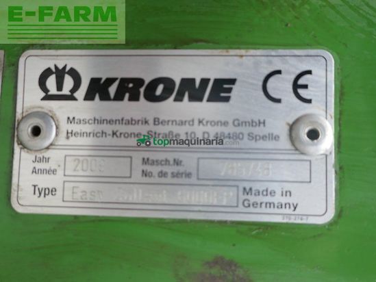 Cabezal - Krone - easy collect 6000 fp