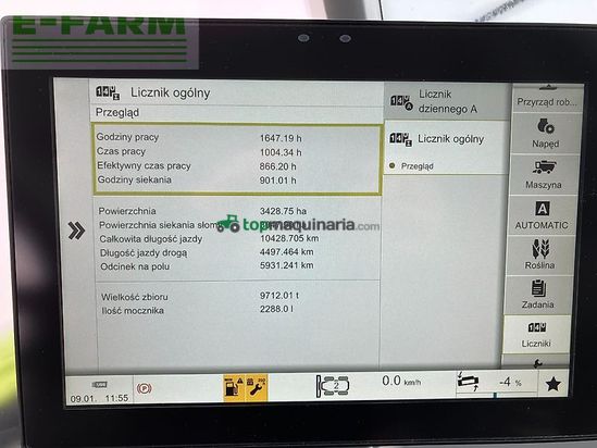 Cosechadora de Cereal - Claas - lexion 6800 + v770