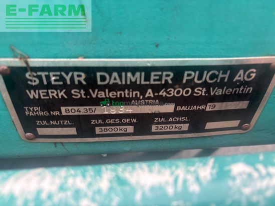 Cinta transportadora de forraje - Steyr - Steyr Hamster 802V