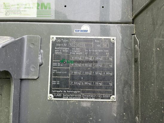 Cosechadora de Cereal - Claas - jaguar 970