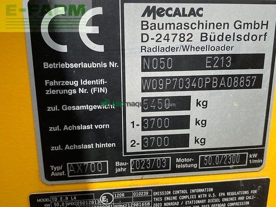Minicargadora - Ahlmann - ax 700