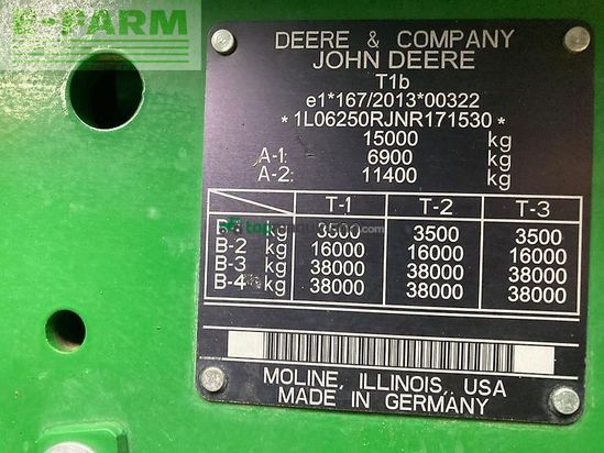 Tractor agrícola - John Deere - 6r250