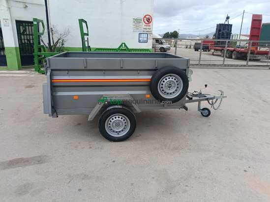 Remolque basculante por inercia con cabrestante 2000x1300x700