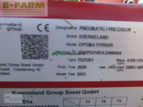 Sembradora monograno mecanica - Kverneland - optima tf profi sx