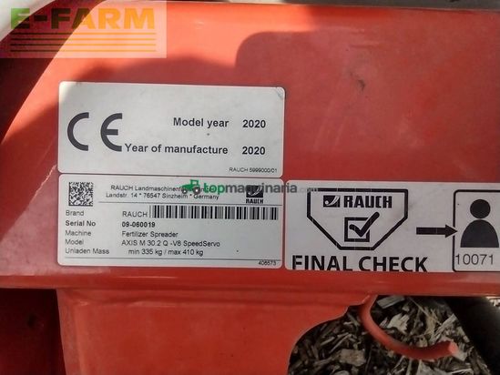 Esparcidor - Rauch - Axis M 30.2 Q-V8