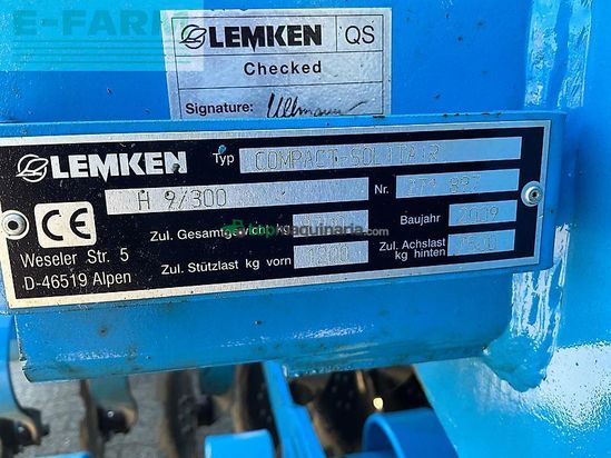 Sembradora - Lemken - compact solitair h-9/300 nur 2.360ha