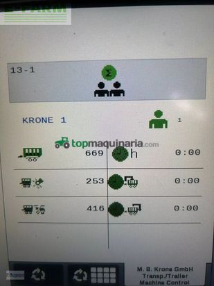 Remolqu agrícola - Krone - mx 370 gl