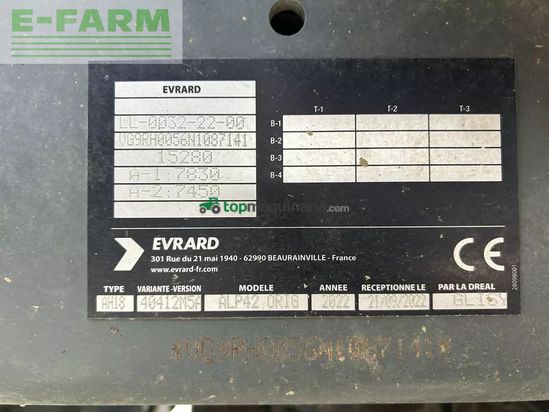 Atomizador - Evrard - alpha 4100 evoii ecodrive