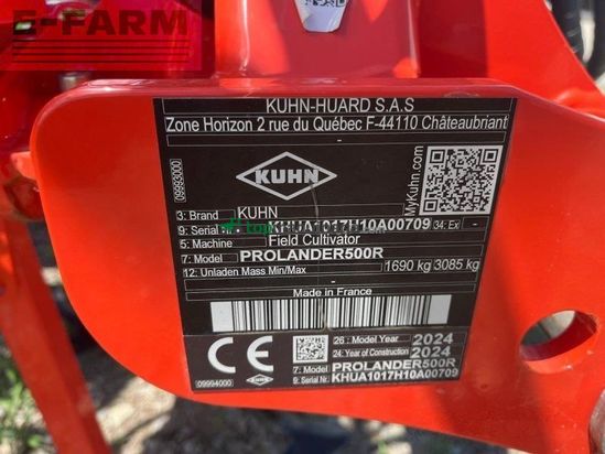 Cultivador - Kuhn - prolander 500r