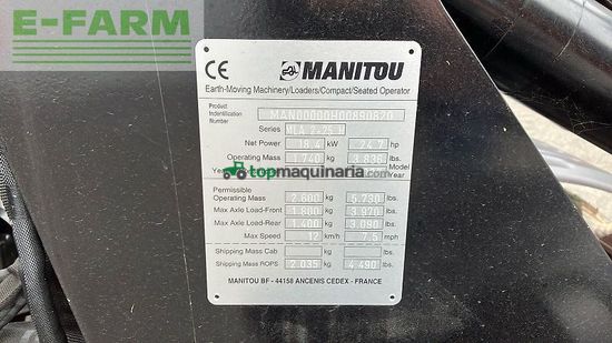 Minicargadora - Manitou - mla 2-25 h