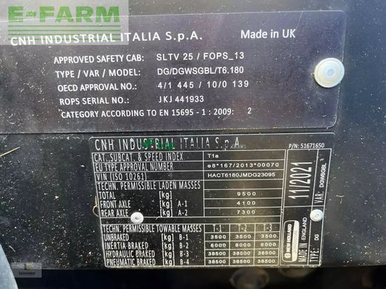 Tractor agrícola - New Holland - t 6.180 ec