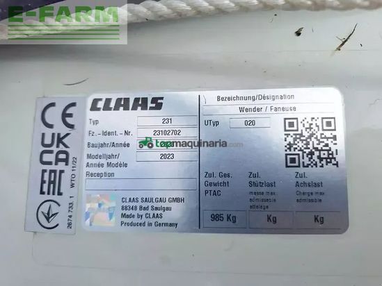 Henificador - Claas - volto 80 kreiselheuer