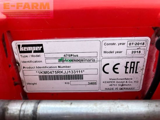 Cabezal - Kemper - 475 plus *passend für claas jaguar*