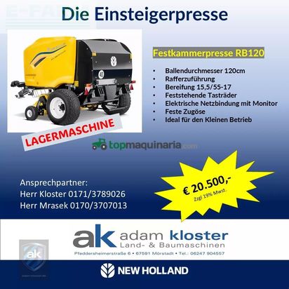 Empacadora gigant - New Holland - rb120utility