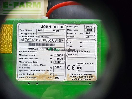 Cosechadora de Cereal - John Deere - 7450