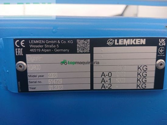 Grada de disco - Lemken - gigant 10/800 heliodor