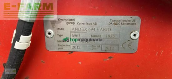 Rastrillo - Vicon - andex 694 vario