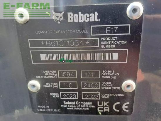 Excavadora - Bobcat - e 17