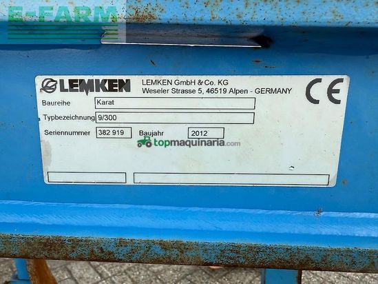 Cultivador - Lemken - karat 9/300