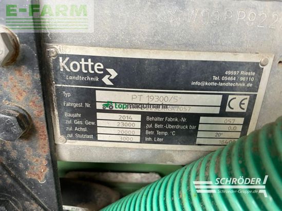 Cisterna - Kotte - pt 19300 | bomech farmer 15m