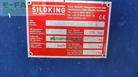 Remolqu esparcidor - Siloking - trailedline duo 14t *bastelzwecke*