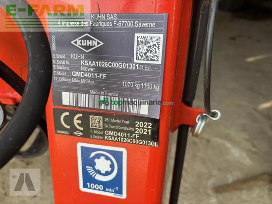 Cortacésped manual - Kuhn - gmd 4011 ff