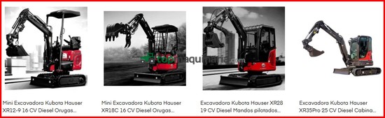 Excavadora 1 Tonelada Diesel Motor Koop 13 CV x 70€ /mes