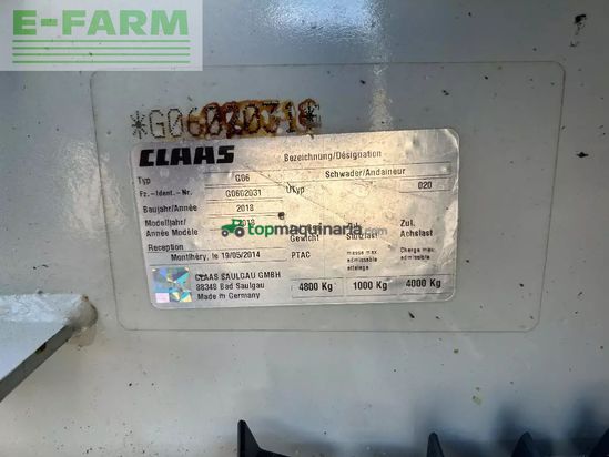 Rastrillo - Claas - liner 3600