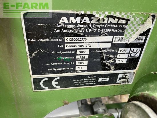 Cultivador - Amazone - gebr. grubber cenius 7003-2tx