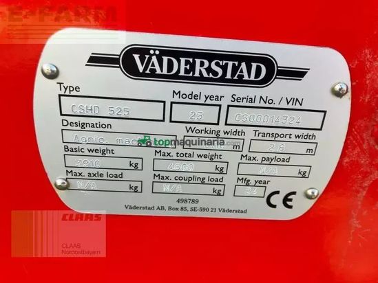 Cultivador - Väderstad - cultus hd 525 avo25