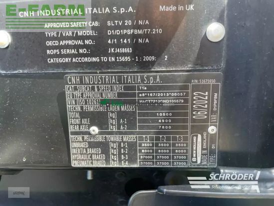 Tractor agrícola - New Holland - t 7.210