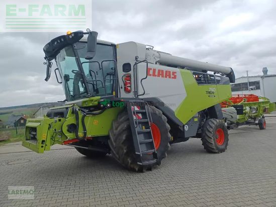 Cosechadora de Cereal - Claas - trion 750 montana + v 770