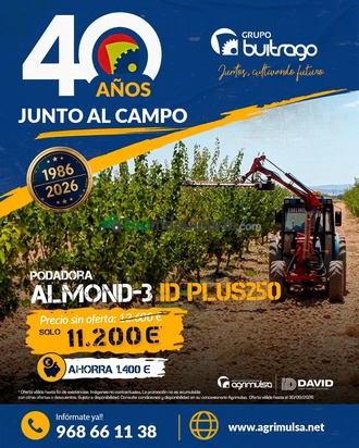 PODADORA INDUSTRIAS DAVID ALMOND-3 ID PLUS 250