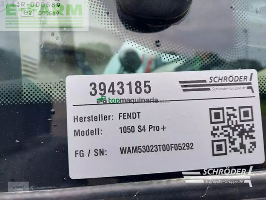 Tractor agrícola - Fendt - 1050 vario s4 profi plus