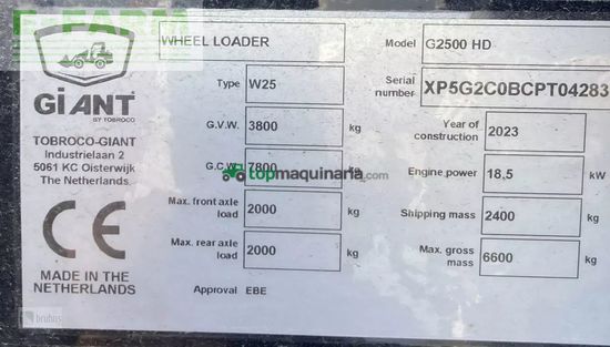 Minicargadora - Giant - g2500 hd