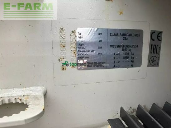 Rastrillo - Claas - liner 3600