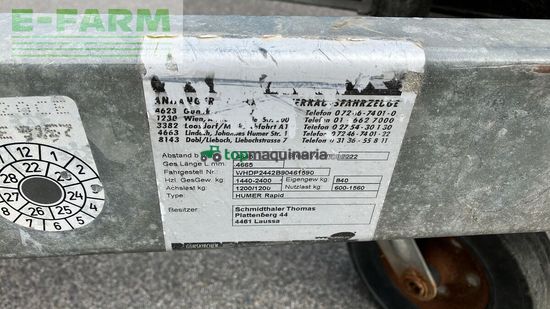 Remolqu agrícola -  - viehanhänger rapid