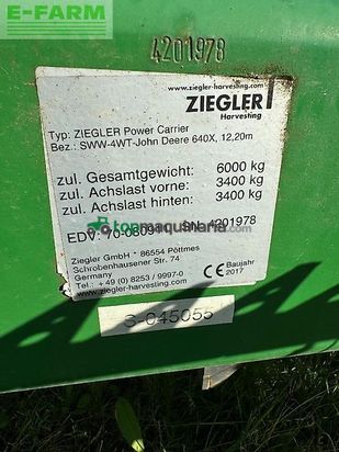 Cabezal - John Deere - 640x +ziegler