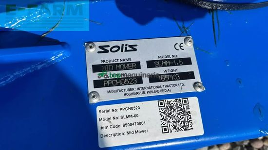 Tractor agrícola - Solis - 26 hst hydrostat turf hjul og klipperbord