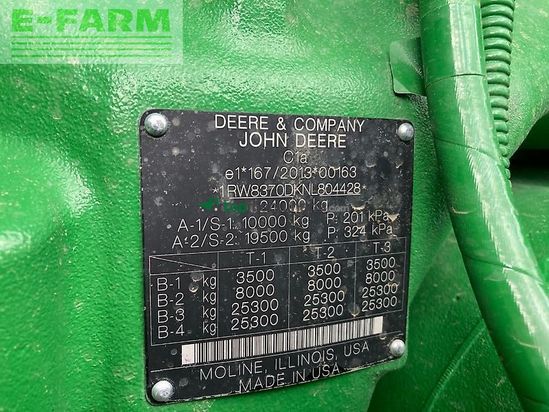 Tractor agrícola - John Deere - 8rx370