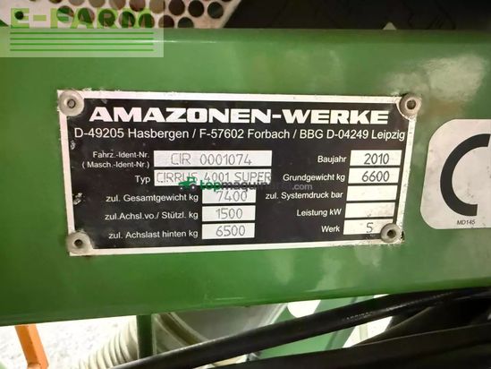 Combinado de siembra - Amazone - cirrus 4001 super