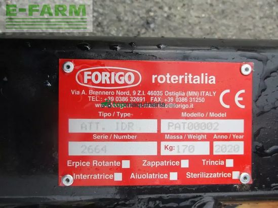 Grada rotativa - Forigo - hydr. dreipunktanbauteil