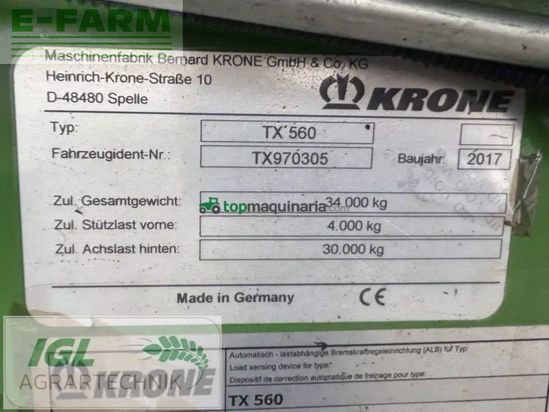 Cinta transportadora de forraje - Krone - tx 560