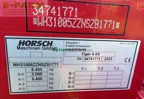 Cultivador - Horsch - tiger 4 as