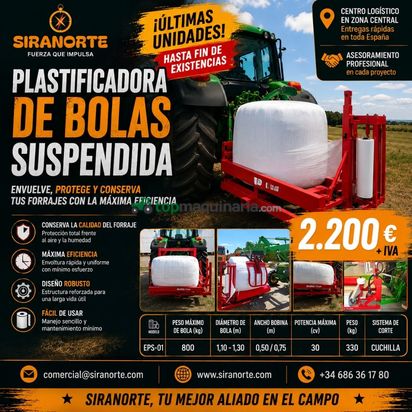 OFERTA – PLASTIFICADORA DE BOLAS SUSPENDIDA | 2.200€ + IVA