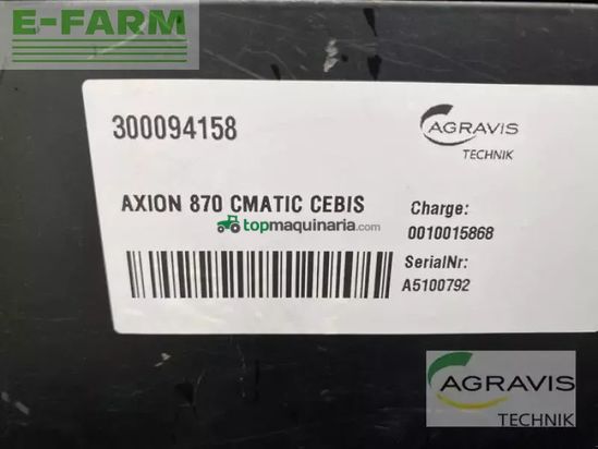 Tractor agrícola - Claas - axion 870 cmatic cebis
