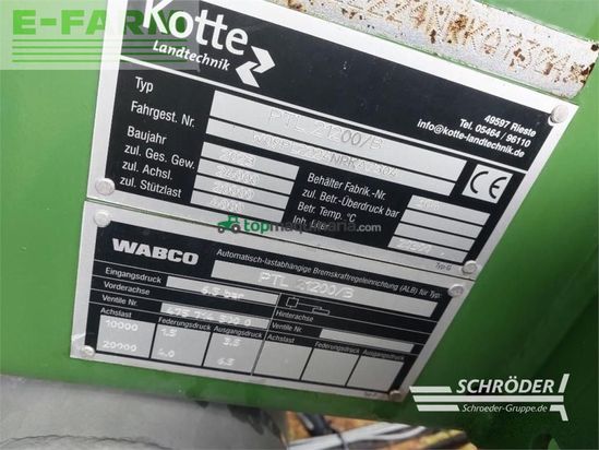 Cuba de purin - Kotte - pt 21200 / bomech multi 15
