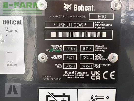 Excavadora - Bobcat - e 16